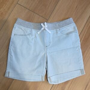 Wonder Nation Kids Light Blue Shorts with Gray Waistband
